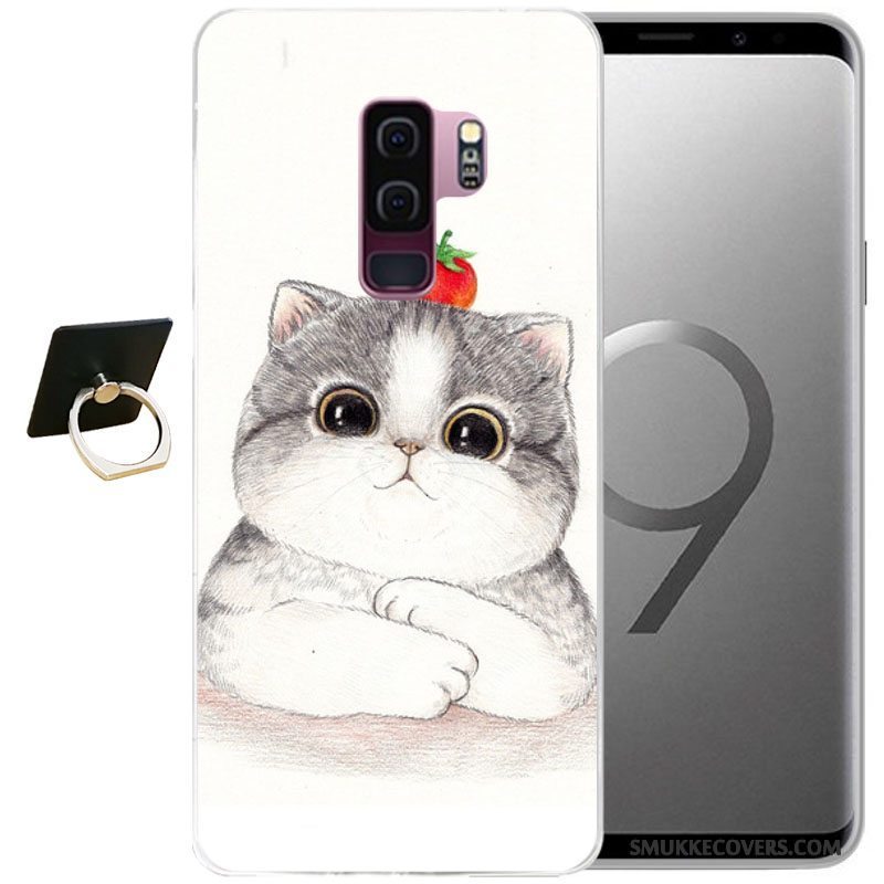 Etui Samsung Galaxy S9+ Cartoon Grå Vind, Cover Samsung Galaxy S9+ Relief Telefon