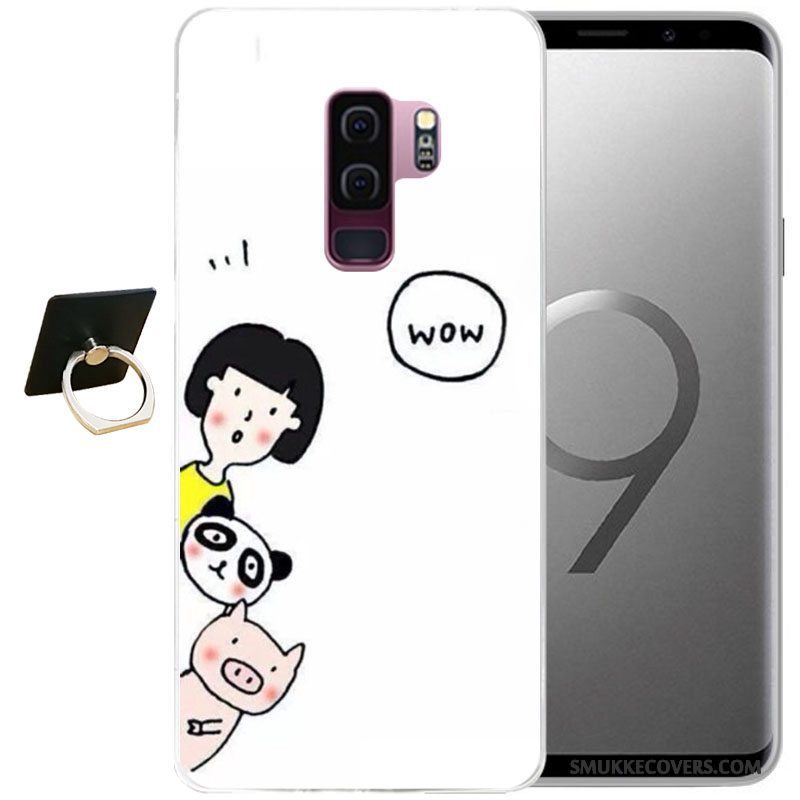 Etui Samsung Galaxy S9+ Cartoon Grå Vind, Cover Samsung Galaxy S9+ Relief Telefon