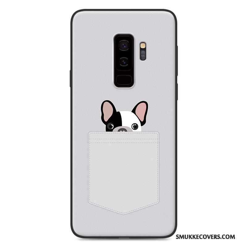 Etui Samsung Galaxy S9 Cartoon Lyserød Telefon, Cover Samsung Galaxy S9 Blød Nubuck