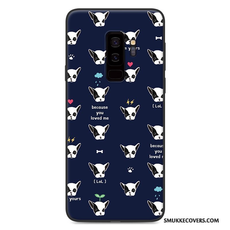 Etui Samsung Galaxy S9 Cartoon Lyserød Telefon, Cover Samsung Galaxy S9 Blød Nubuck