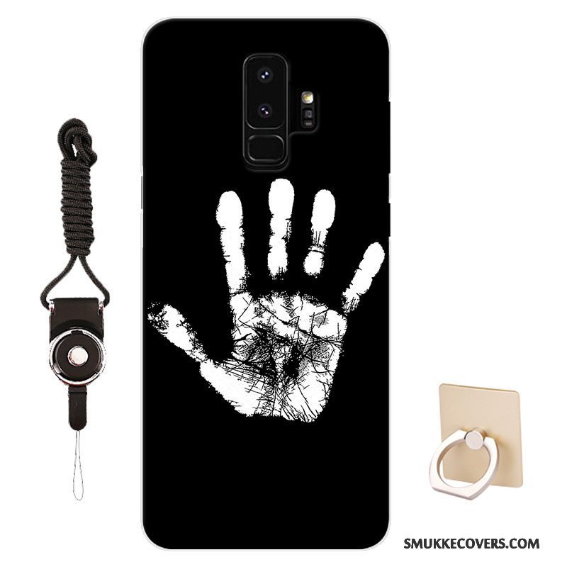 Etui Samsung Galaxy S9+ Cartoon Mønster Telefon, Cover Samsung Galaxy S9+ Beskyttelse Tilpas Sort