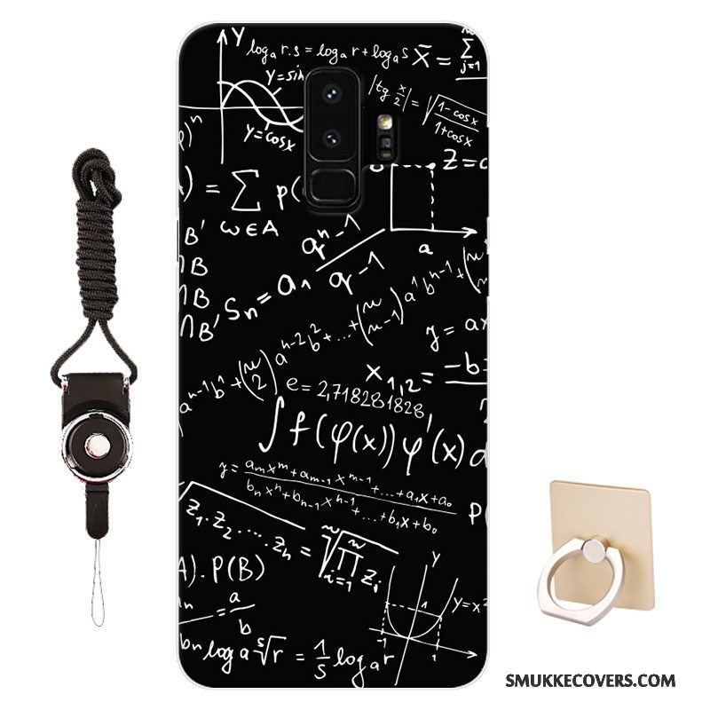 Etui Samsung Galaxy S9+ Cartoon Mønster Telefon, Cover Samsung Galaxy S9+ Beskyttelse Tilpas Sort