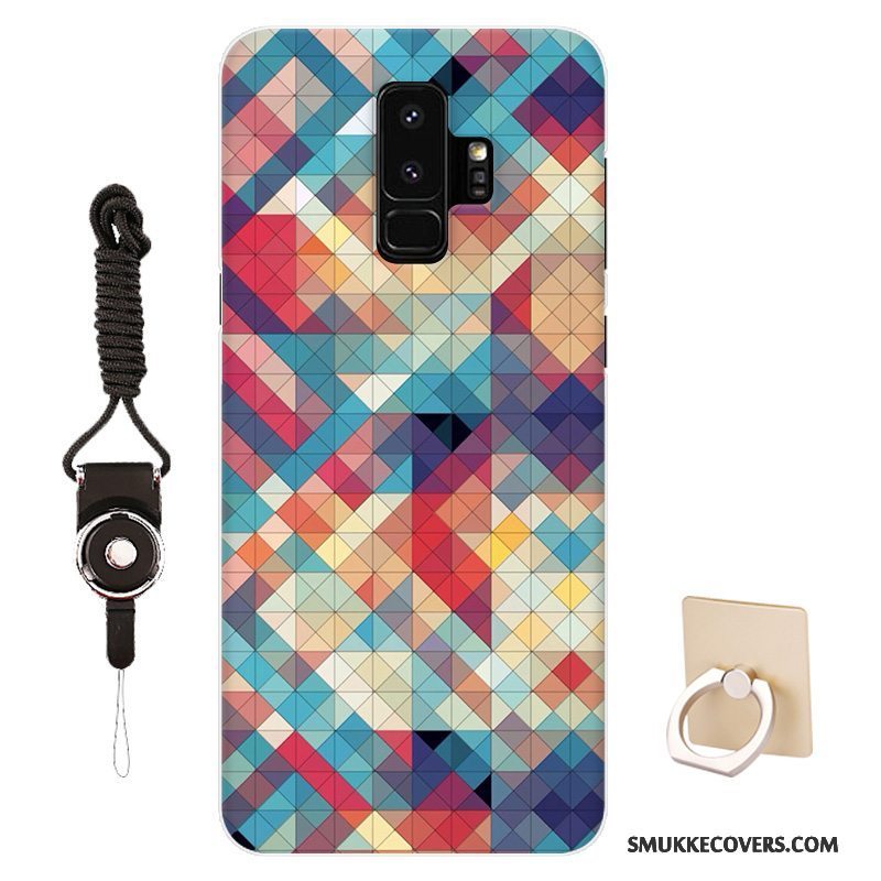 Etui Samsung Galaxy S9+ Cartoon Mønster Telefon, Cover Samsung Galaxy S9+ Beskyttelse Tilpas Sort