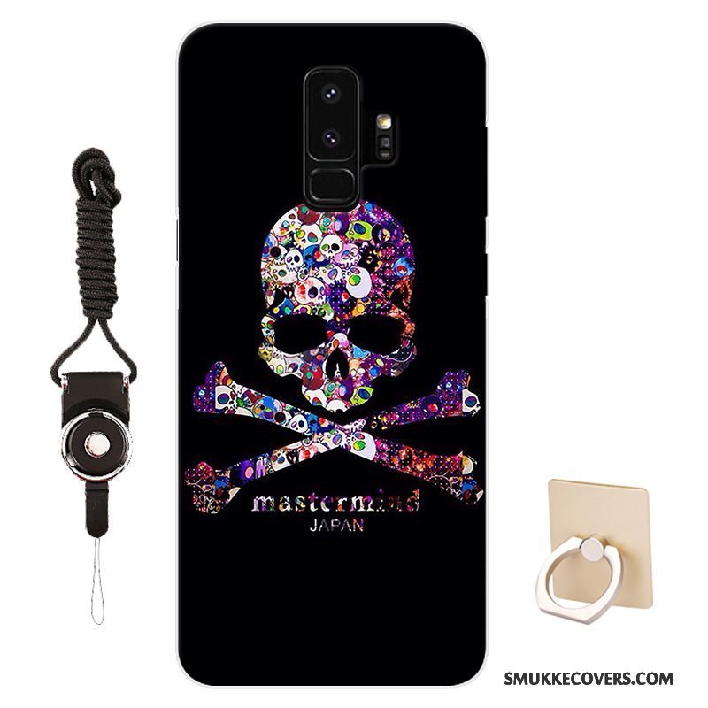 Etui Samsung Galaxy S9+ Cartoon Mønster Telefon, Cover Samsung Galaxy S9+ Beskyttelse Tilpas Sort