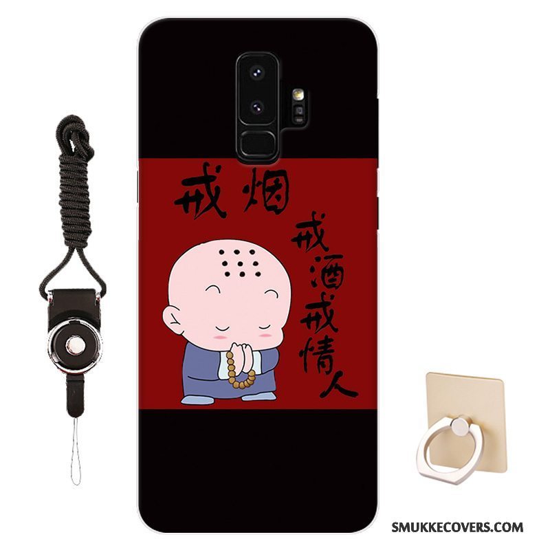 Etui Samsung Galaxy S9+ Cartoon Mønster Telefon, Cover Samsung Galaxy S9+ Beskyttelse Tilpas Sort