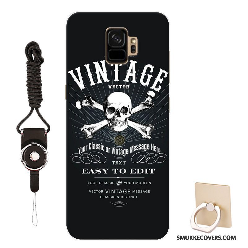 Etui Samsung Galaxy S9 Cartoon Sort Af Personlighed, Cover Samsung Galaxy S9 Blød Mønster Telefon
