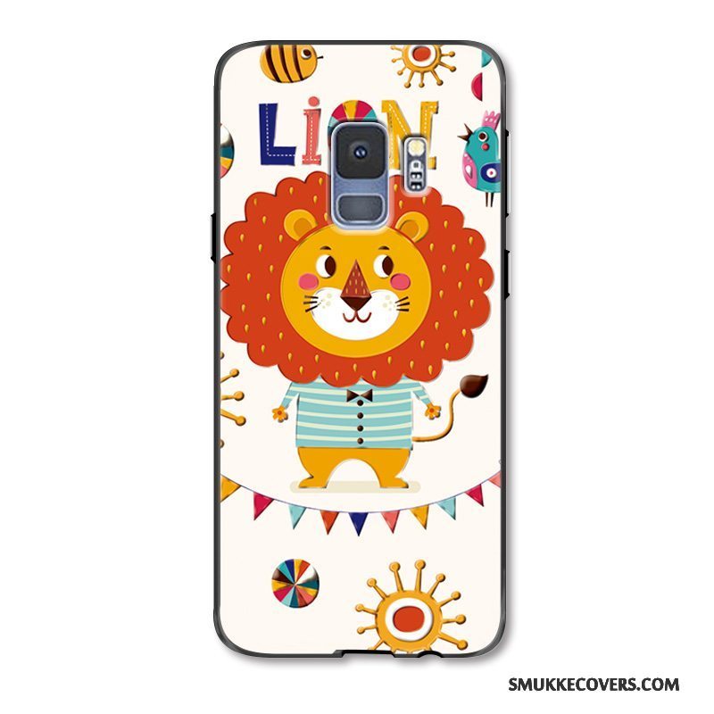 Etui Samsung Galaxy S9+ Farve Ny Nuttet, Cover Samsung Galaxy S9+ Cartoon Løve Elskeren