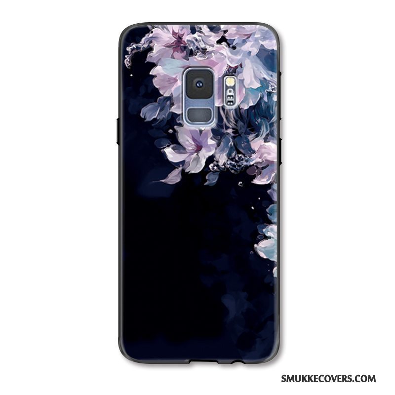 Etui Samsung Galaxy S9+ Farve Trendy Kat, Cover Samsung Galaxy S9+ Beskyttelse Blomster Telefon