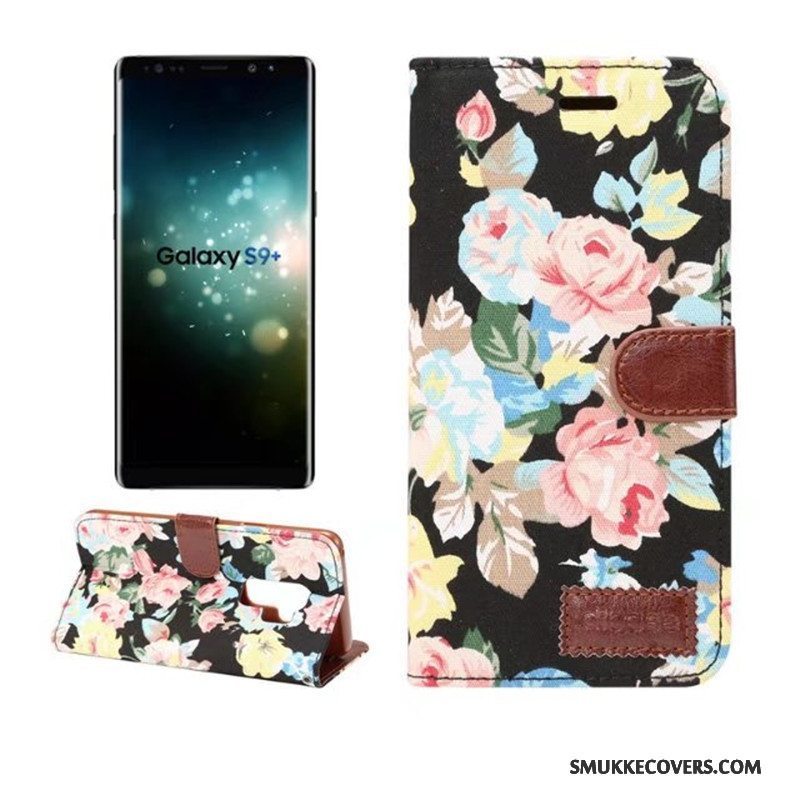 Etui Samsung Galaxy S9+ Folio Kort Telefon, Cover Samsung Galaxy S9+ Farve