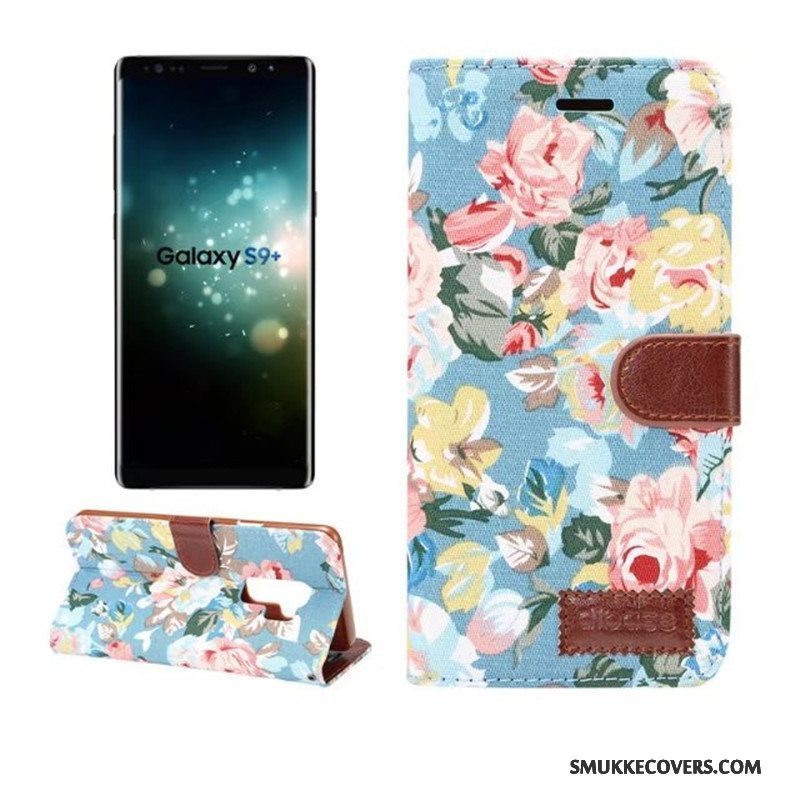 Etui Samsung Galaxy S9+ Folio Kort Telefon, Cover Samsung Galaxy S9+ Farve