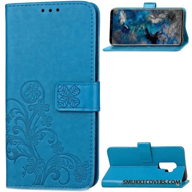 Etui Samsung Galaxy S9+ Folio Telefonanti-fald, Cover Samsung Galaxy S9+ Silikone Rød Business