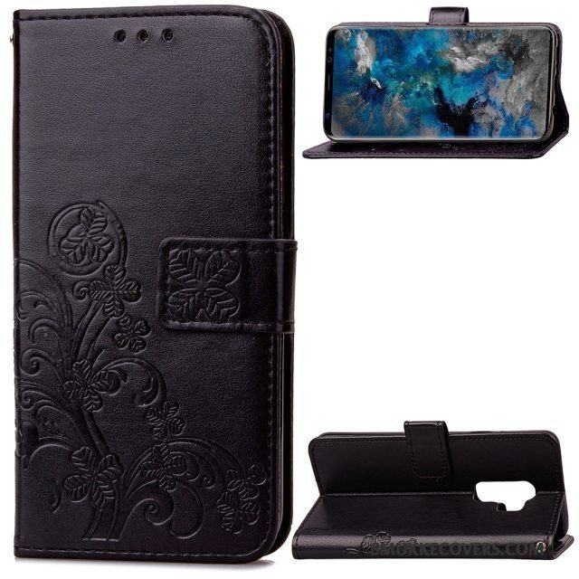 Etui Samsung Galaxy S9+ Folio Telefonanti-fald, Cover Samsung Galaxy S9+ Silikone Rød Business