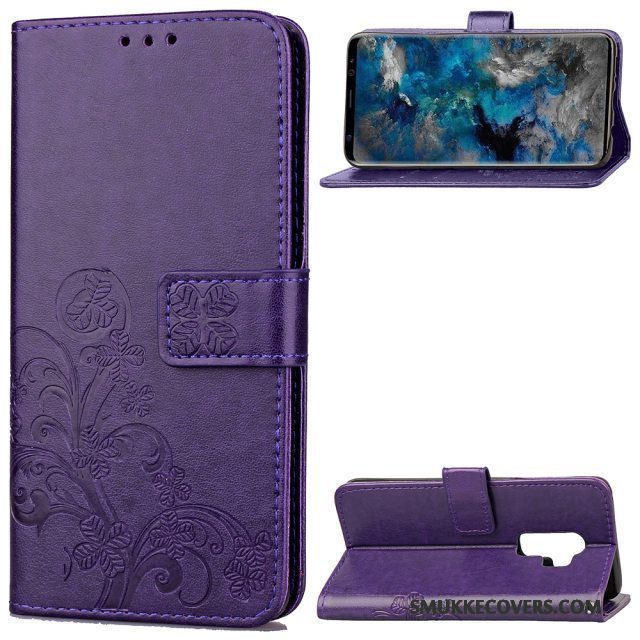 Etui Samsung Galaxy S9+ Folio Telefonanti-fald, Cover Samsung Galaxy S9+ Silikone Rød Business