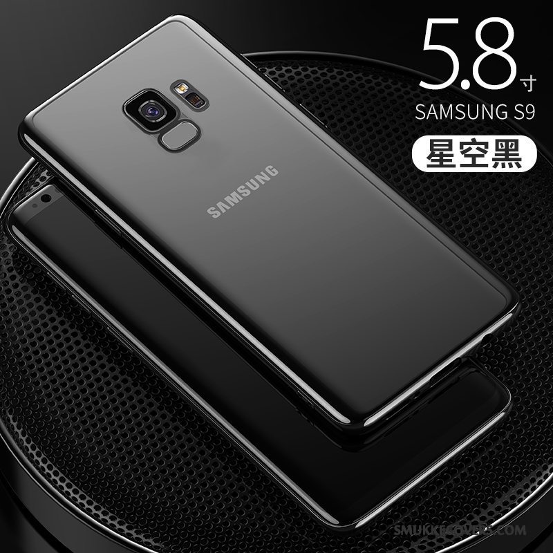 Etui Samsung Galaxy S9 Kreativ Anti-fald Gennemsigtig, Cover Samsung Galaxy S9 Blød Mørkeblå Telefon