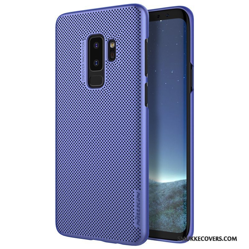 Etui Samsung Galaxy S9 Kreativ Nubuck Blå, Cover Samsung Galaxy S9 Beskyttelse Simple Telefon