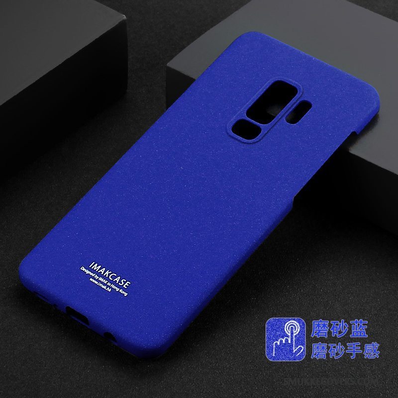 Etui Samsung Galaxy S9+ Kreativ Sort Nubuck, Cover Samsung Galaxy S9+ Support Trend Skridsikre