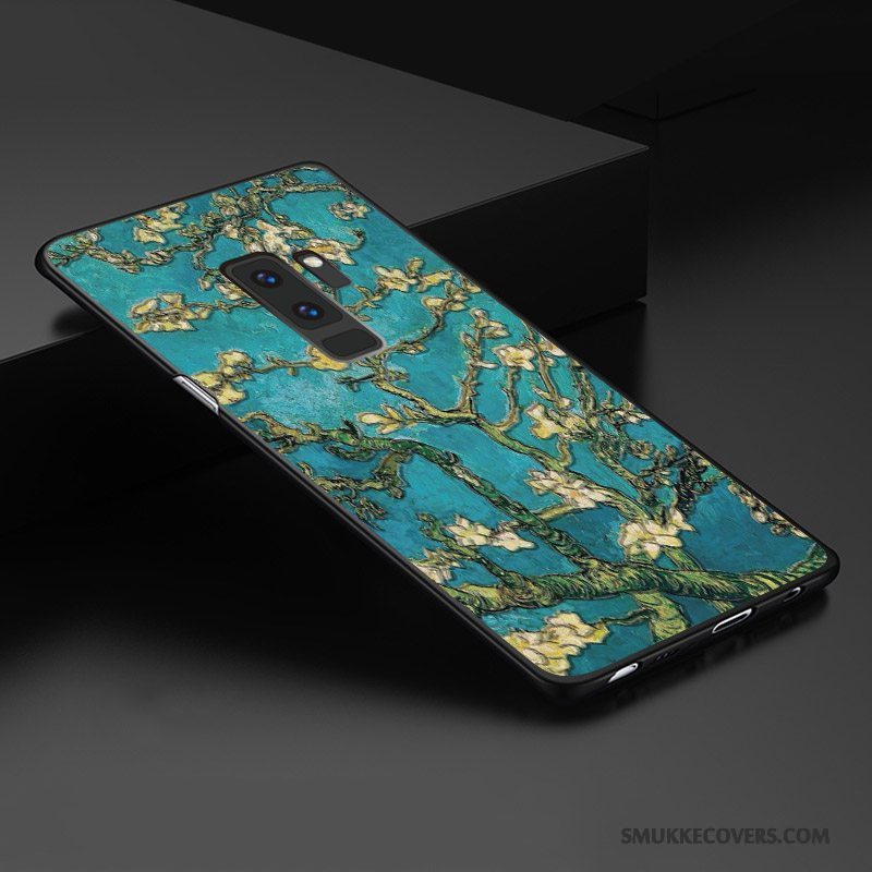 Etui Samsung Galaxy S9+ Kreativ Telefonnubuck, Cover Samsung Galaxy S9+ Relief Tredimensionale Gul