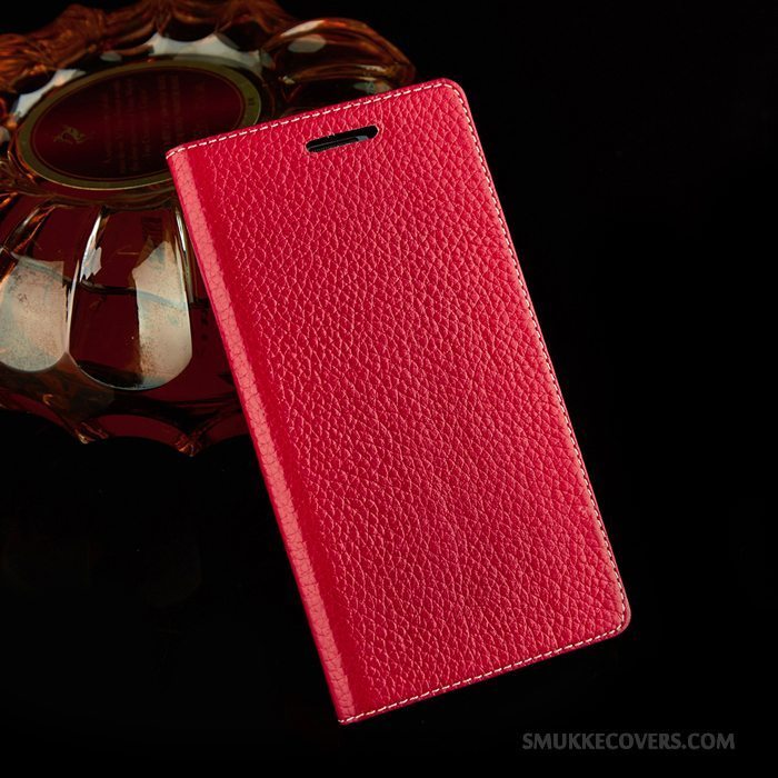 Etui Samsung Galaxy S9 Læder Anti-fald Telefon, Cover Samsung Galaxy S9 Blød Rød