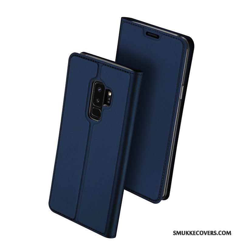 Etui Samsung Galaxy S9 Læder Hvid Ny, Cover Samsung Galaxy S9 Blød Anti-fald Lyserød