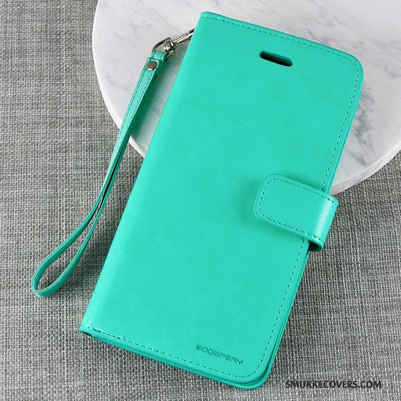 Etui Samsung Galaxy S9 Læder Lyse Telefon, Cover Samsung Galaxy S9 Folio Grøn