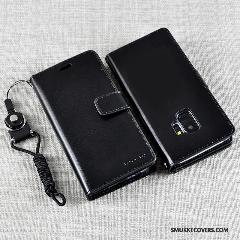 Etui Samsung Galaxy S9+ Læder Rød Telefon, Cover Samsung Galaxy S9+ Folio