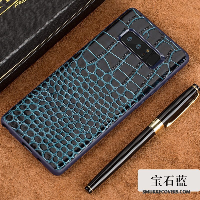 Etui Samsung Galaxy S9+ Læder Sort Anti-fald, Cover Samsung Galaxy S9+ Kreativ Business Tynd