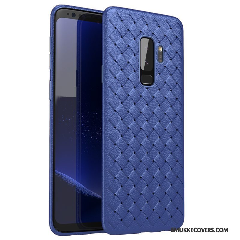 Etui Samsung Galaxy S9+ Læder Strikkede Anti-fald, Cover Samsung Galaxy S9+ Beskyttelse Af Personlighed Trend