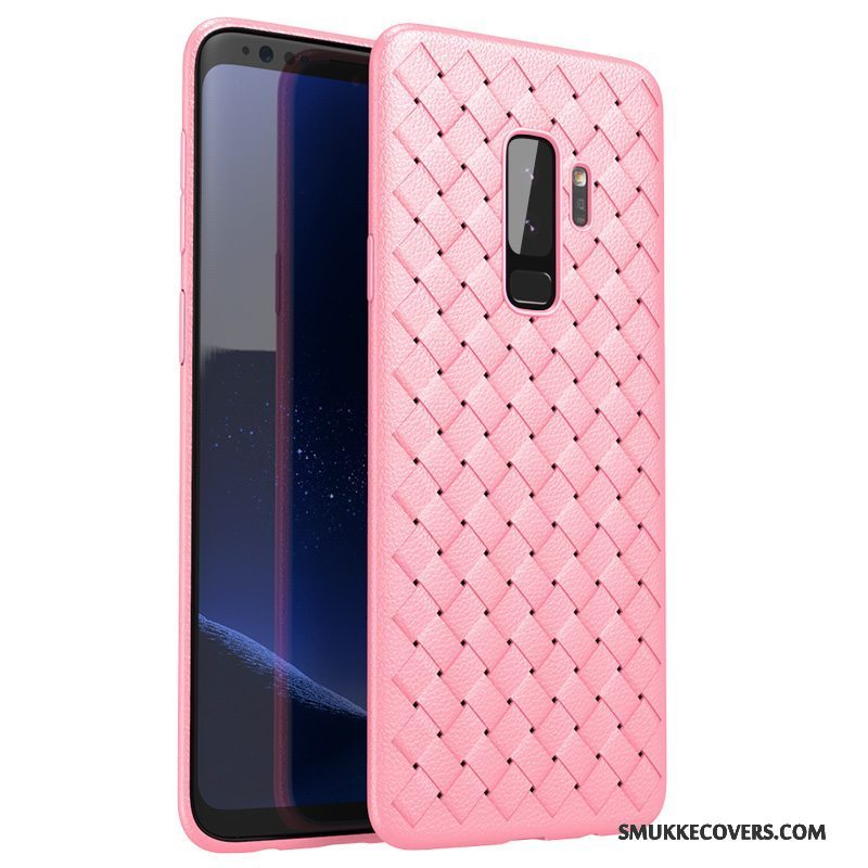 Etui Samsung Galaxy S9+ Læder Strikkede Anti-fald, Cover Samsung Galaxy S9+ Beskyttelse Af Personlighed Trend