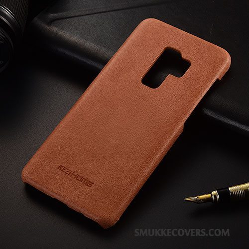 Etui Samsung Galaxy S9 Læder Telefonføle, Cover Samsung Galaxy S9 Beskyttelse Nubuck Tynd