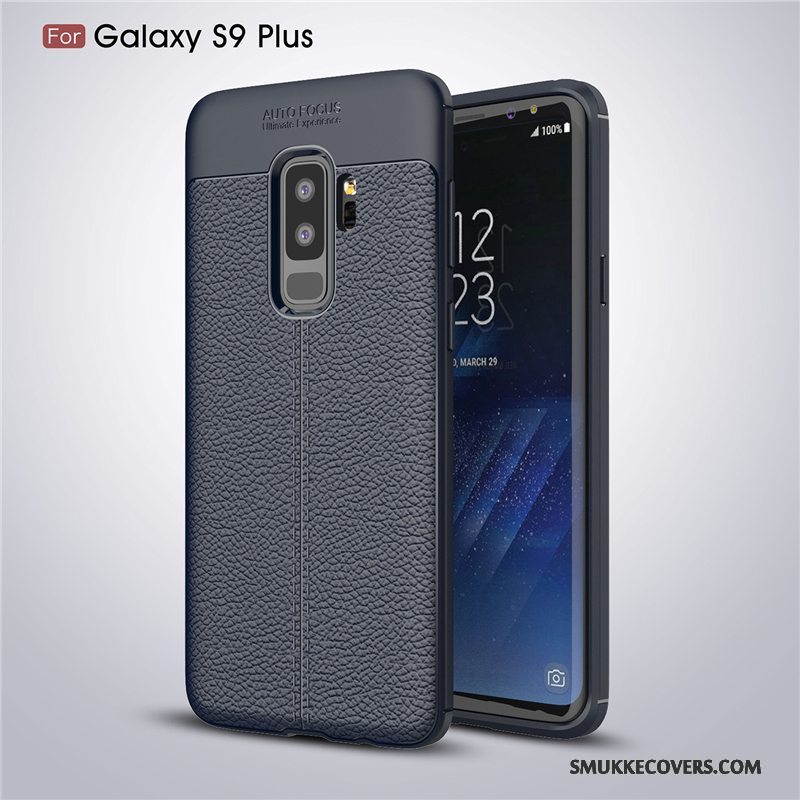 Etui Samsung Galaxy S9+ Læder Telefonmønster, Cover Samsung Galaxy S9+ Beskyttelse Grå Anti-fald