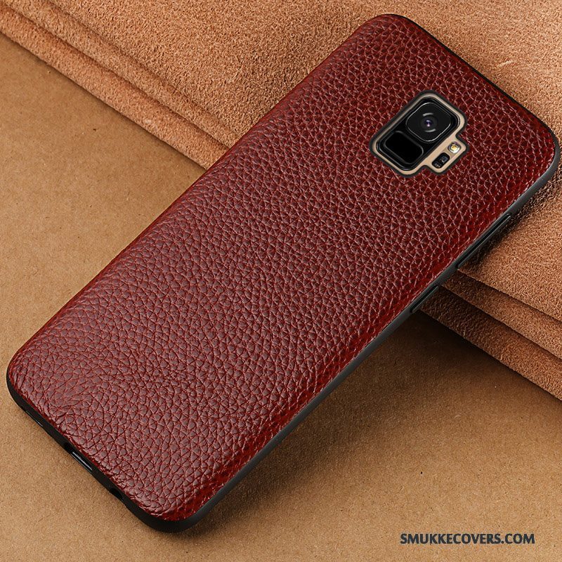 Etui Samsung Galaxy S9+ Læder Trendy Telefon, Cover Samsung Galaxy S9+ Kreativ Af Personlighed Rød