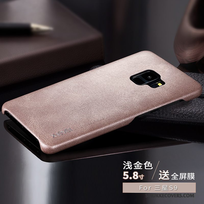 Etui Samsung Galaxy S9 Læder Tynd Ny, Cover Samsung Galaxy S9 Kreativ Anti-fald Telefon