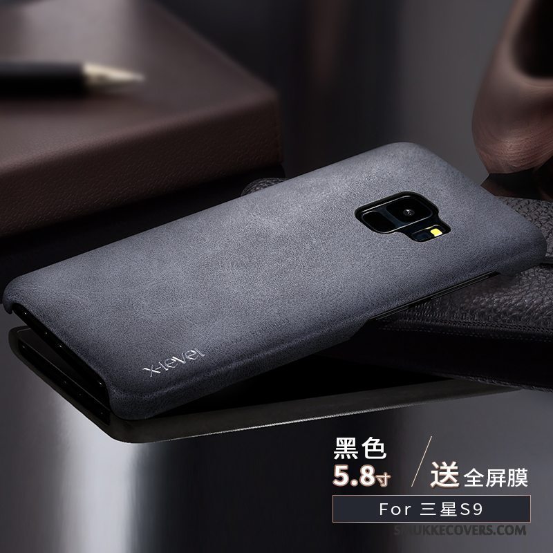 Etui Samsung Galaxy S9 Læder Tynd Ny, Cover Samsung Galaxy S9 Kreativ Anti-fald Telefon