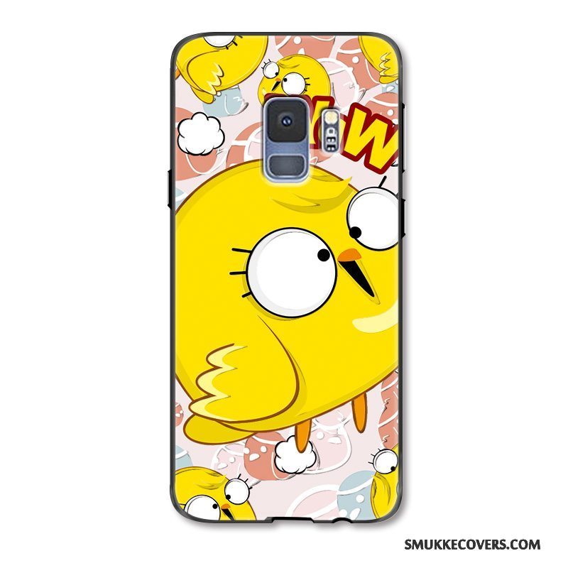 Etui Samsung Galaxy S9+ Malet Gul Telefon, Cover Samsung Galaxy S9+ Cartoon Kylling Hængende Ornamenter