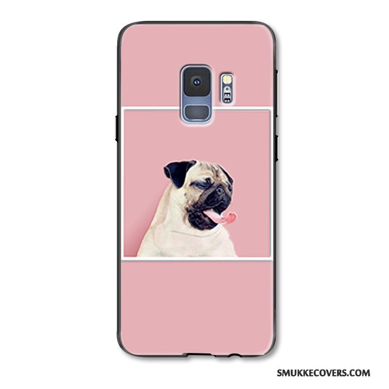 Etui Samsung Galaxy S9 Malet Telefonhængende Ornamenter, Cover Samsung Galaxy S9 Relief Kat Cow