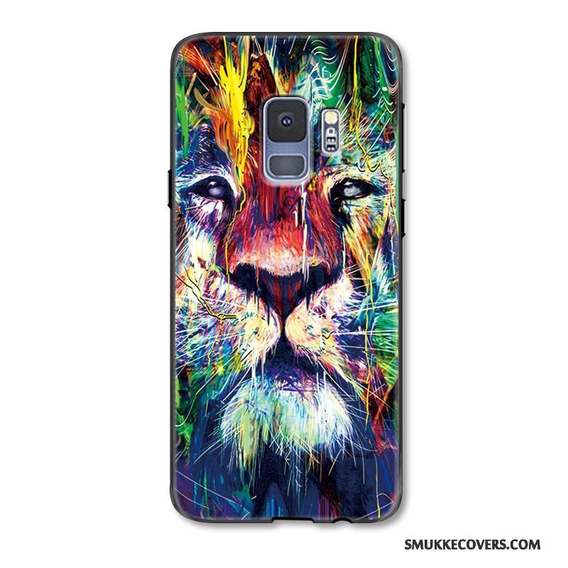 Etui Samsung Galaxy S9+ Relief Af Personlighed Dyr, Cover Samsung Galaxy S9+ Beskyttelse Telefonløve