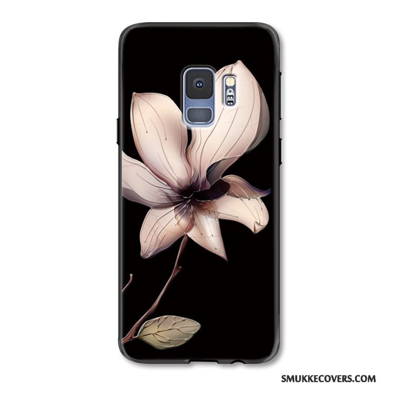 Etui Samsung Galaxy S9+ Relief Af Personlighed Trend, Cover Samsung Galaxy S9+ Beskyttelse Frisk Sort