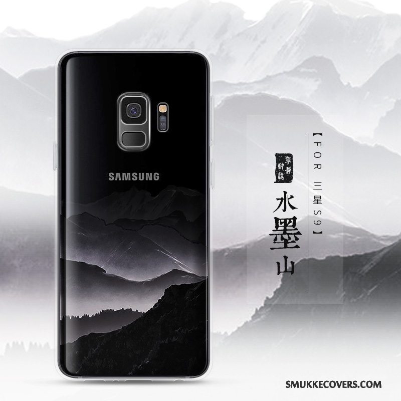 Etui Samsung Galaxy S9 Silikone Gennemsigtig Scenery, Cover Samsung Galaxy S9 Kreativ Anti-fald Telefon