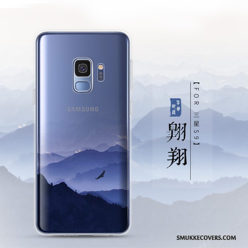 Etui Samsung Galaxy S9 Silikone Gennemsigtig Scenery, Cover Samsung Galaxy S9 Kreativ Anti-fald Telefon