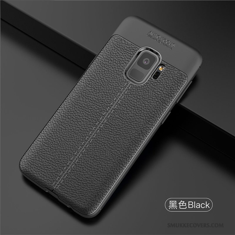 Etui Samsung Galaxy S9 Silikone Sort Telefon, Cover Samsung Galaxy S9 Tasker Anti-fald Ny