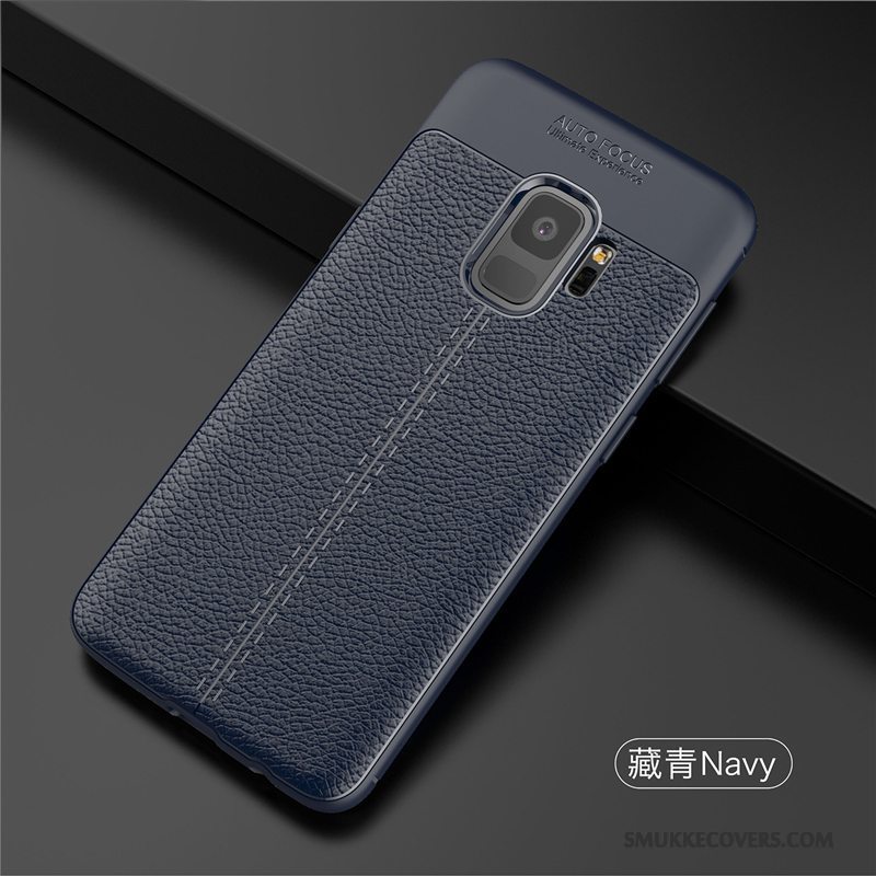 Etui Samsung Galaxy S9 Silikone Sort Telefon, Cover Samsung Galaxy S9 Tasker Anti-fald Ny