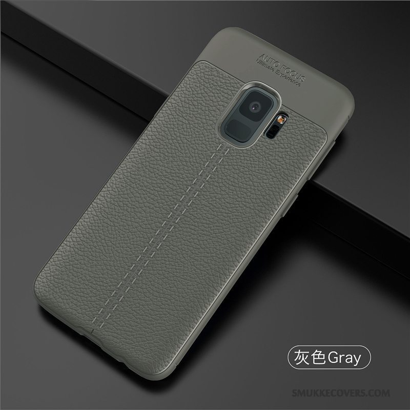 Etui Samsung Galaxy S9 Silikone Sort Telefon, Cover Samsung Galaxy S9 Tasker Anti-fald Ny