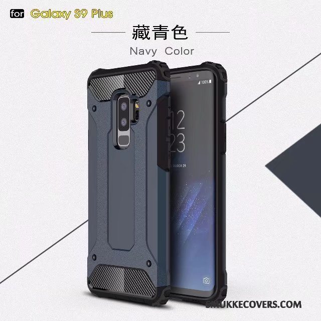 Etui Samsung Galaxy S9+ Silikone Tre Forsvar Telefon, Cover Samsung Galaxy S9+ Kreativ Tilbehør Af Personlighed