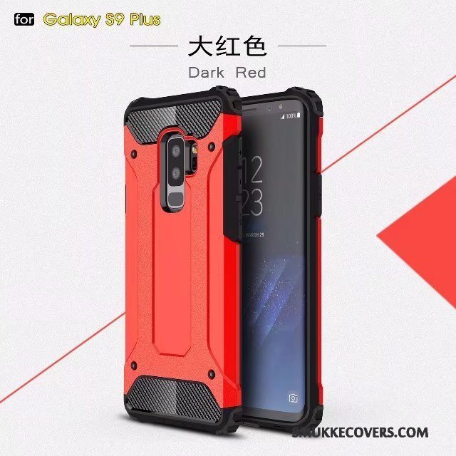 Etui Samsung Galaxy S9+ Silikone Tre Forsvar Telefon, Cover Samsung Galaxy S9+ Kreativ Tilbehør Af Personlighed