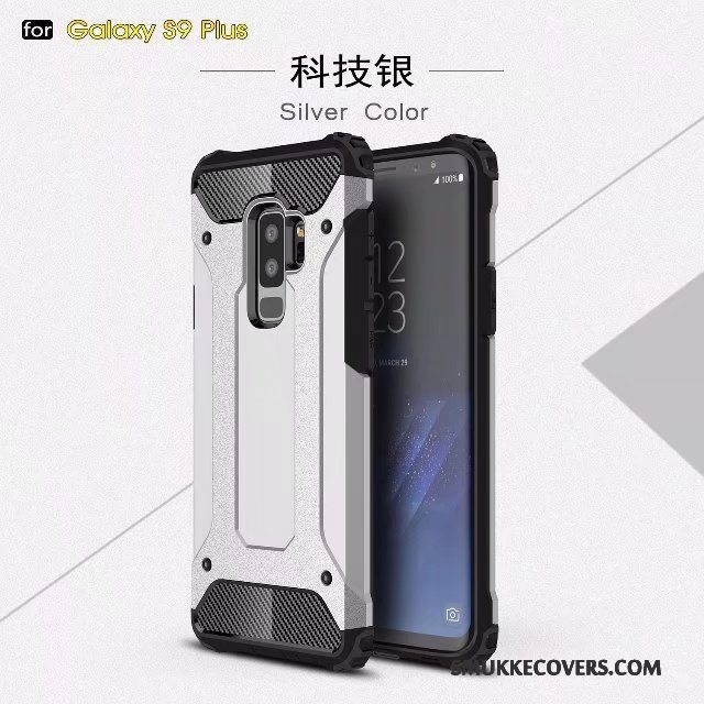 Etui Samsung Galaxy S9+ Silikone Tre Forsvar Telefon, Cover Samsung Galaxy S9+ Kreativ Tilbehør Af Personlighed