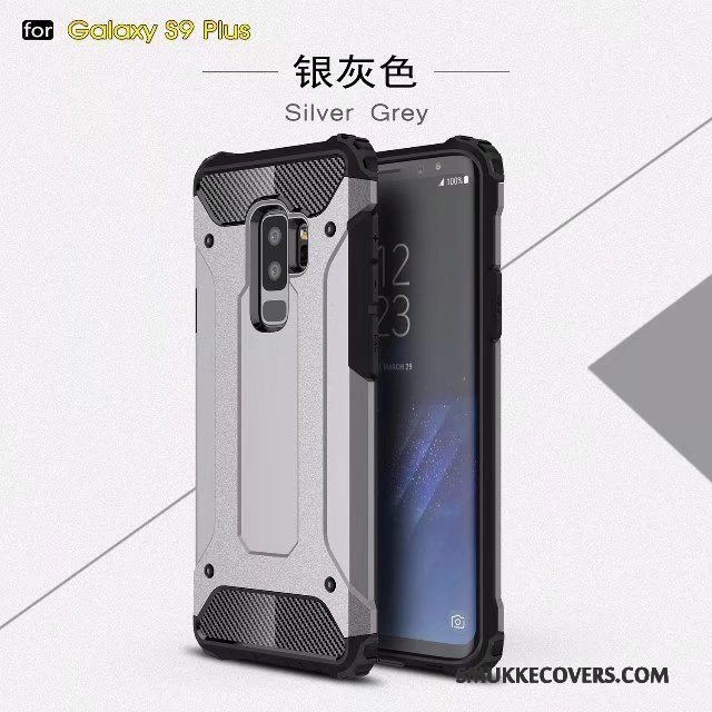 Etui Samsung Galaxy S9+ Silikone Tre Forsvar Telefon, Cover Samsung Galaxy S9+ Kreativ Tilbehør Af Personlighed