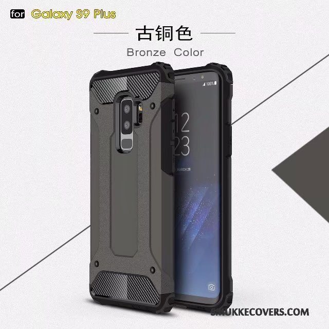 Etui Samsung Galaxy S9+ Silikone Tre Forsvar Telefon, Cover Samsung Galaxy S9+ Kreativ Tilbehør Af Personlighed