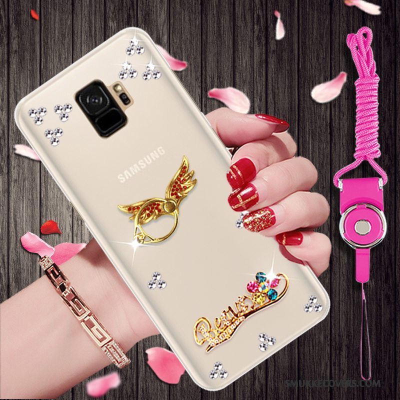 Etui Samsung Galaxy S9 Strass Af Personlighed Telefon, Cover Samsung Galaxy S9 Cartoon Guld Trend