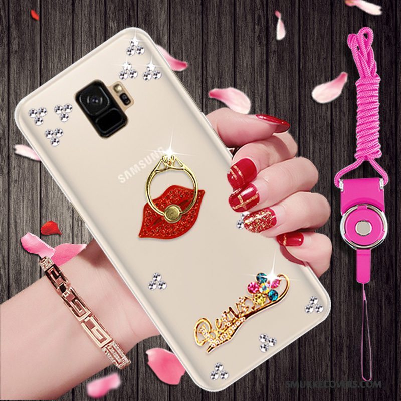 Etui Samsung Galaxy S9 Strass Af Personlighed Telefon, Cover Samsung Galaxy S9 Cartoon Guld Trend