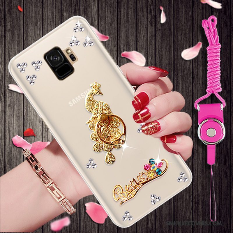 Etui Samsung Galaxy S9 Strass Af Personlighed Telefon, Cover Samsung Galaxy S9 Cartoon Guld Trend